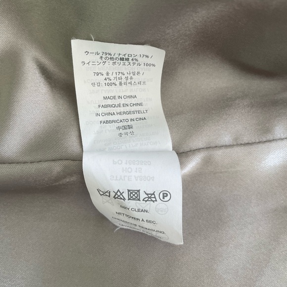 J. CREW Wool Melton Duffle Coat HEATHER DOVE CLEAN MODERN CLASSIC size 2 - Picture 15 of 16